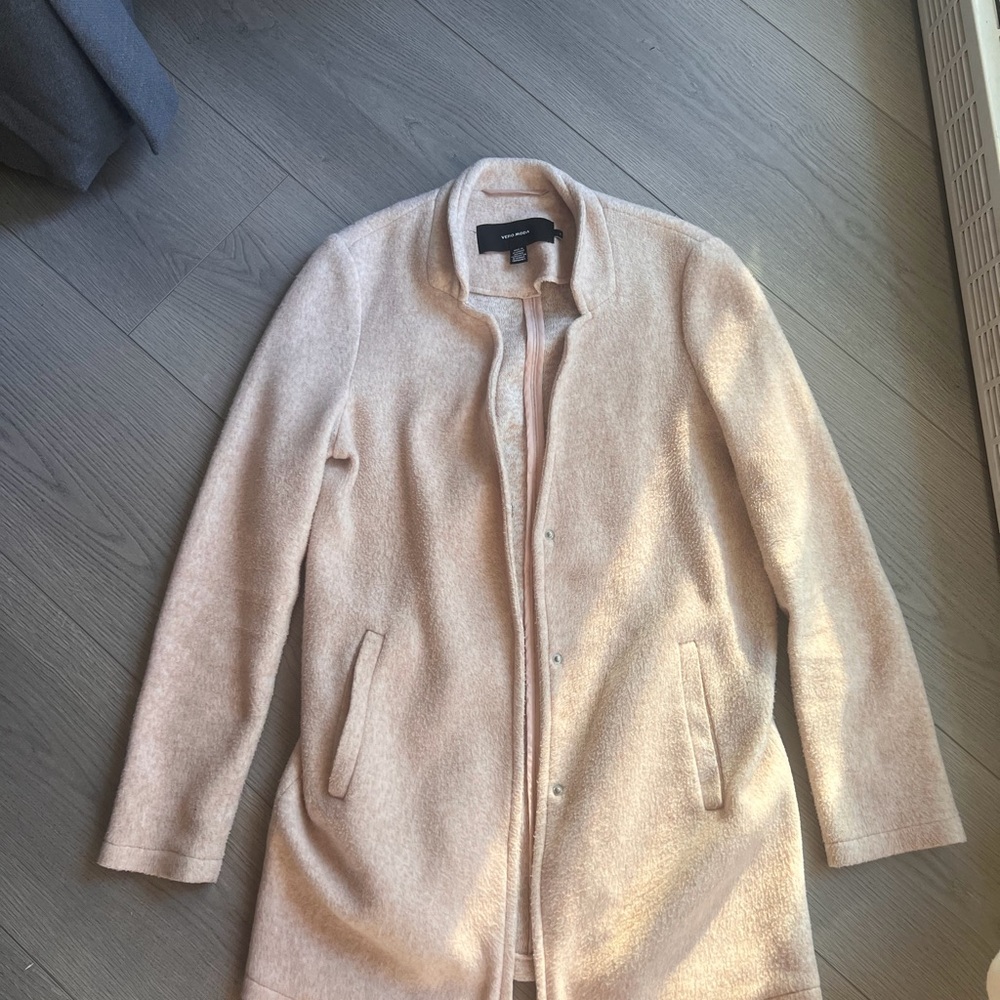 Light Pink Longline Coat